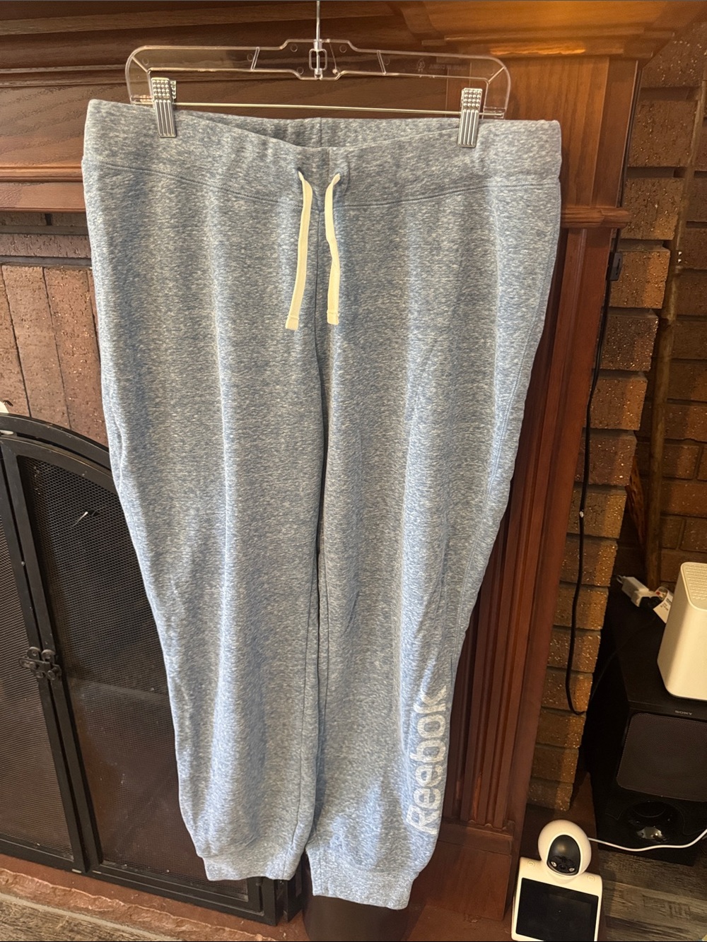 Reebok Heather Blue Women’s Sweatpant Joggers with Drawstring